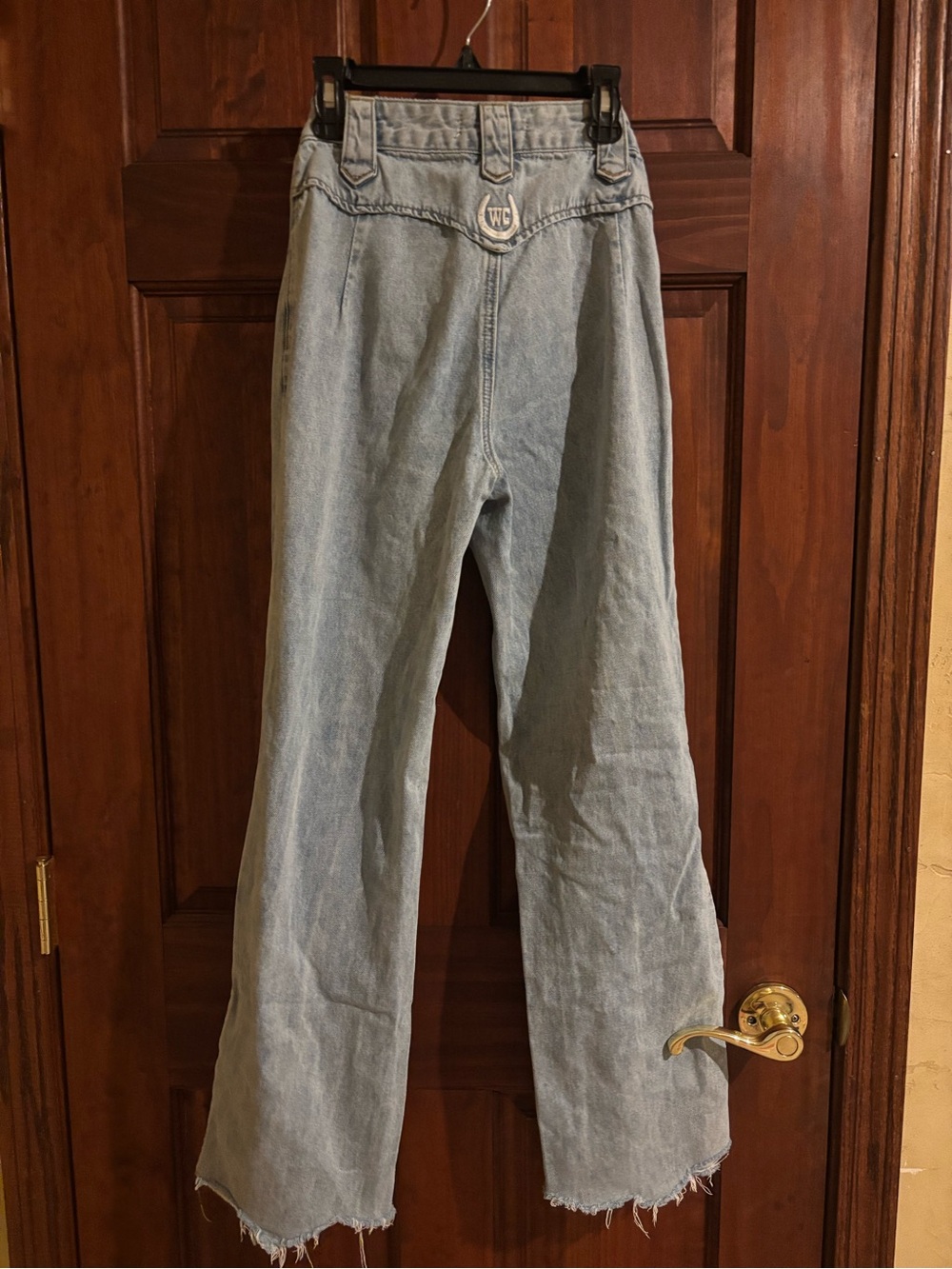 Light Wash High-Rise Wide Leg Jeans - Unbranded